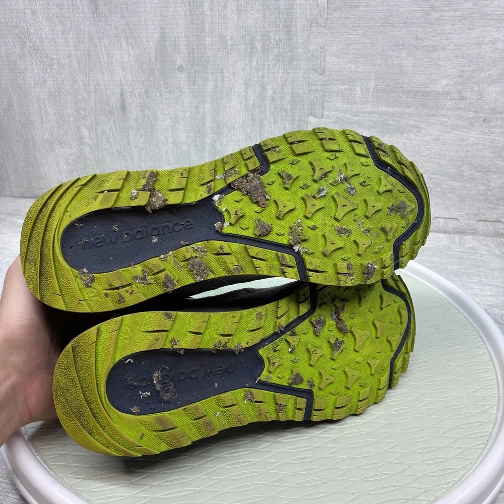 New Balance 590v3 Trail Running Shoes Mens 10.5 Blue Lime Extra Wide MT590LC3